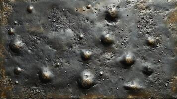 Dark Metallic Surface with Bumps and Small Dots photo