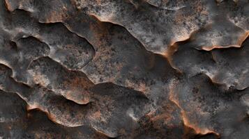 Abstract Dark Metal Texture With Undulating Surface photo