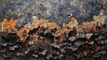 Abstract Textured Art Dark Brown Orange Black photo