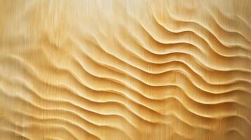 Wavy Patterned Light Brown Wooden Surface photo