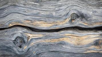 Gray and Tan Wood Grain Showing Knots and Waves photo