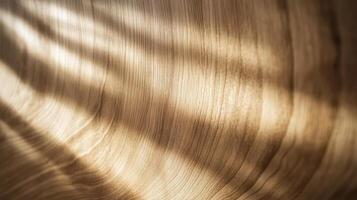 Light and Shadow on Wooden Grain Surface photo