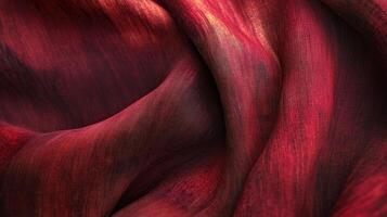 Rich Red Fabric Draped in Elegant Folds photo