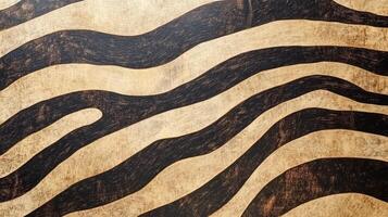 Abstract Wood Grain Pattern With Wavy Lines photo