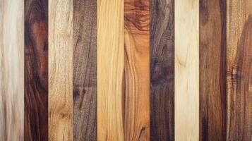 Vertical Wood Planks Displaying Varied Grain and Tones photo