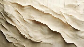 Abstract Wood Carving Showing Wavelike Patterns photo