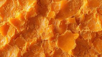 A close up of a piece of orange cheese photo