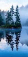Tranquil morning in the forest photo