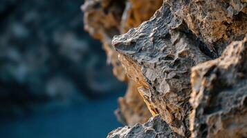 Rock formations at twilight photo