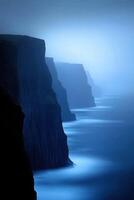 Serene cliffs by the ocean photo