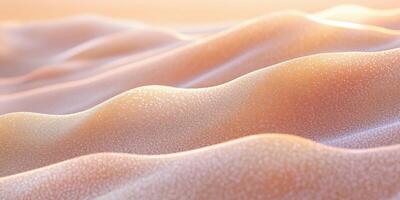 Soft waves of shimmer at sunset photo