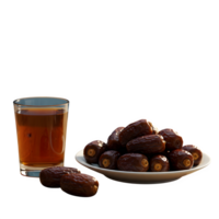 Breaking fasting with dried dates during Ramadan Kareem png