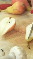 Slicing Pears on Board video