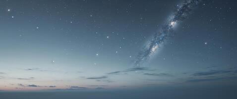 It captures peacefulness and vastness of universe evoking a sense of tranquility and contemplation about mysteries of life photo