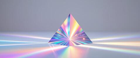 Holographic Prism Effect Moment with Prism with Bold. photo