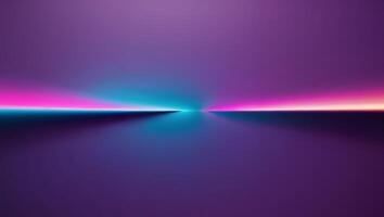 A futuristic gradient effect on a purple solid background. photo