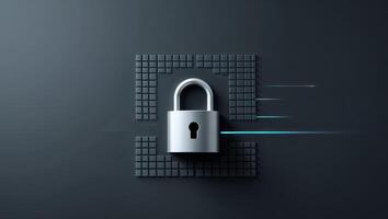 Secure Login Concept with High Contrast Visuals photo