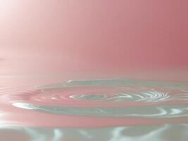 A pink and white background with a ripple in the water photo