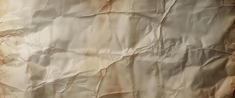 Crumpled paper texture background photo