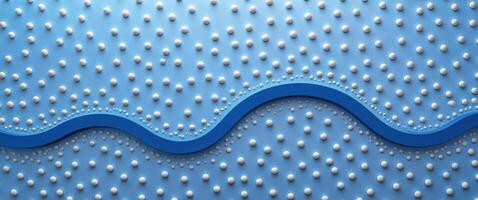 A blue background with a lot of dots and a blue line with a lot of dots photo