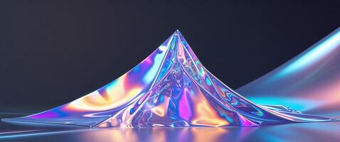 Holographic Prism Effect Scene with Holographic with Bold photo