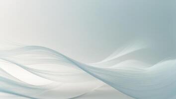 Abstract background with white waves photo