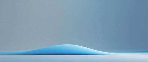 Smooth Blue Gradient Studio Lighting Effect. photo