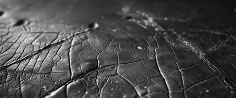 Black and white photograph of a cracked surface photo