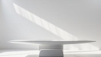 Table with no items on it suitable for adding your own images or text copy space image. photo