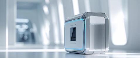 Modern Authentication Technology in Bright Setting. photo