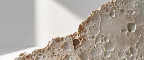 A close up of a wall with holes in it photo