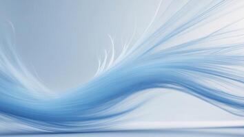 Blue abstract background with light speed effects. photo
