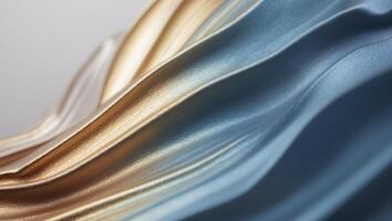 Abstract textured surface with gradient hues of metallic gold and blue. photo