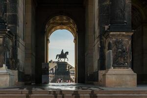 Dresden, Germany-august 16, 2022-view of the vast Zwinger complex, one of the most important baroque monuments in the city photo
