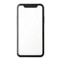 Blank Smartphone Screen with Black Frame and No Content png