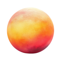 Colorful Abstract Sphere with Soft Gradient Background png