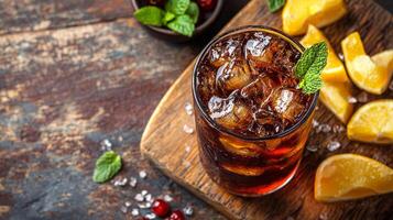 Refreshing Cranberry Orange Cuba Libre Cocktail photo