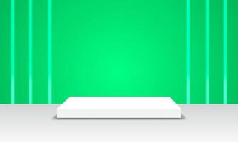 Minimalist 3D Square Podium with Background for Product Display and Branding vector