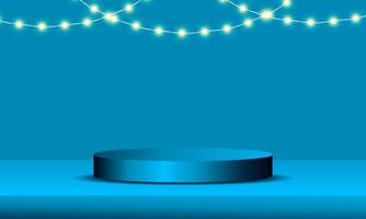 Modern trendy cylinder podium, Empty space background. vector