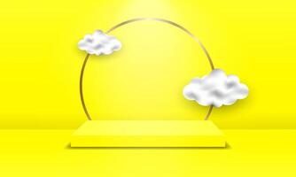 3d background product display podium scene with geometric platform. 3d background with podium. vector