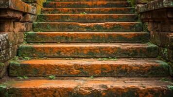 Stairs in angkor wat, cambodia photo
