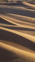 Sand Dunes Landscape with Warm Light and Desert Ripples Texture photo