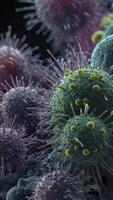 Visualizing Microscopic Viruses and Cells Under High Magnification with Spikes photo