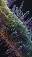 Close-up of Cell Structure with Protrusions for Medical or Scientific Use photo