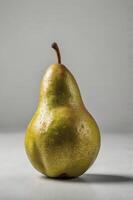 Fresh Green Pear Still Life Food Photography with Clean Background photo