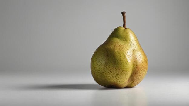 Fresh Pear Still Life on Gray Background for Healthy Eating Concept photo