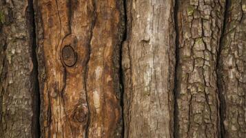 Detailed Tree Bark Texture with Knot and Natural Wood Patterns photo