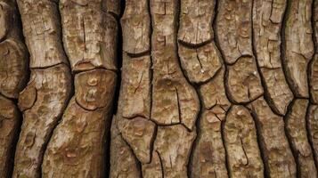 Close-up of Textured Tree Bark Pattern with Natural Grooves and Ridges photo