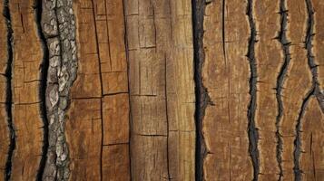 Close-up of Tree Bark Texture with Natural Patterns and Rustic Feel photo