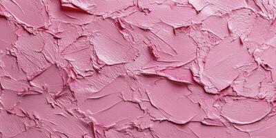 Textured Pink Paint Strokes Closeup for Artistic Background and Design Elements photo